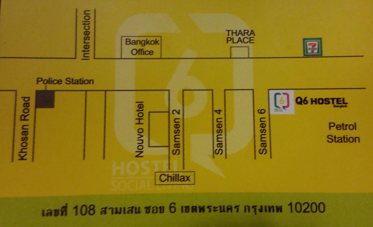 Hostel Q6 At 6 Bangkok Exterior foto